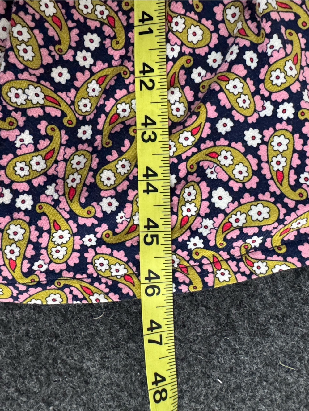 BODEN Paisley Print Ruffle Jersey Midi Dress Citronelle Multi 4L - Picture 12 of 12